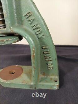 Vintage Handy Junior Button Press With Dies & Cutters